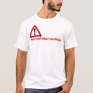 T-Shirt Drôle 'Ne Lis Pas le Dos'