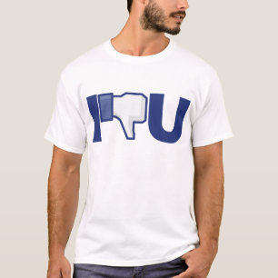 T-shirt drôle Ne pas aimer les pouces vers le bas