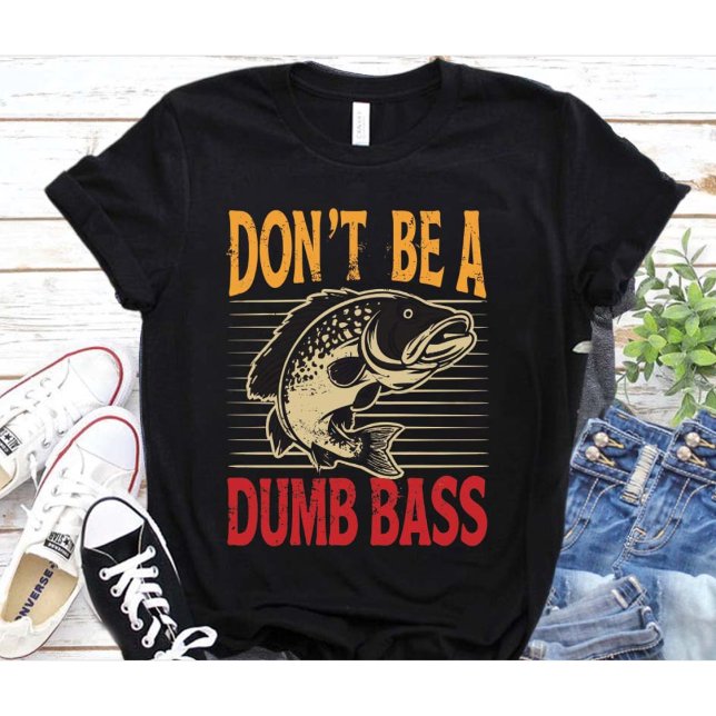 T-shirt Drôle Ne Pas Être Une Basse Basse Poisson Papa Adu (Créateur téléchargé)