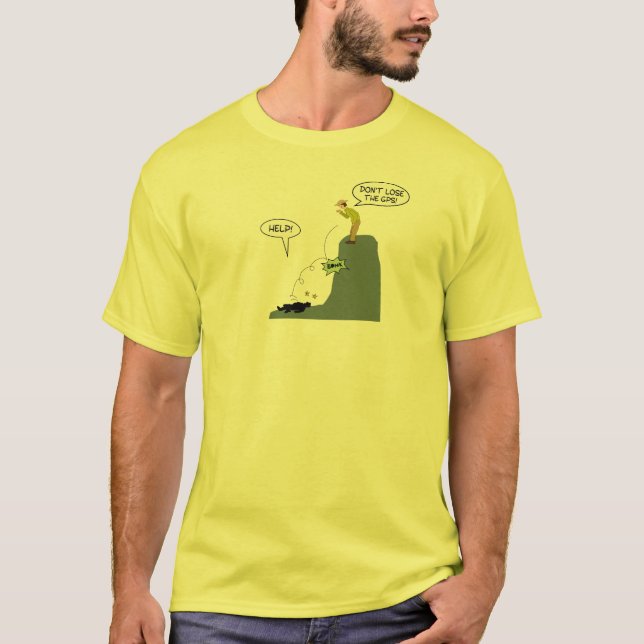 T-shirt Drôle ne perdez pas la chemise de Geocaching de (Devant)