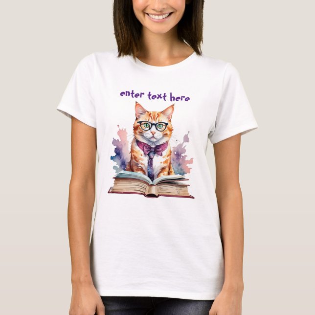 T-shirt Drôle Nerd, Geek Amoureux des chats cadeau (Devant)
