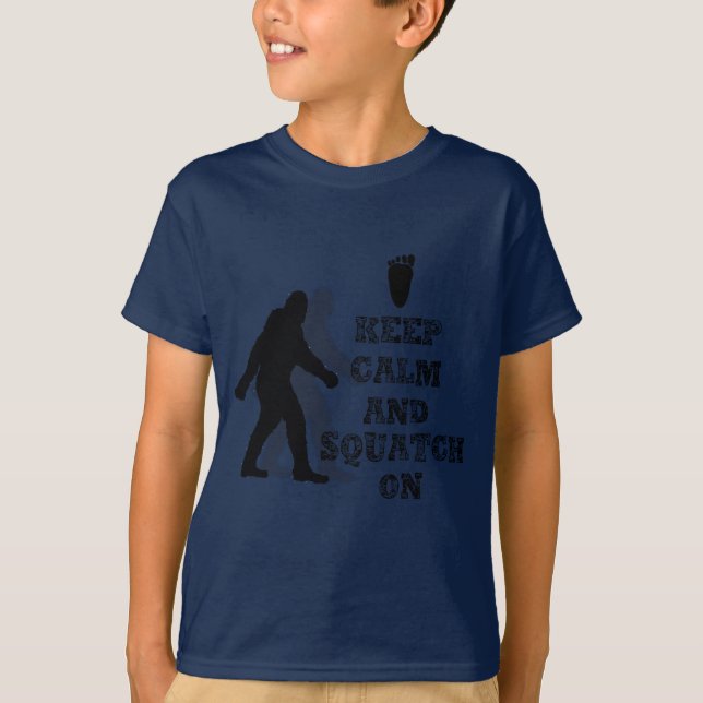 T-shirt drôle nerdy geek gros pied sasquatatch (Devant)