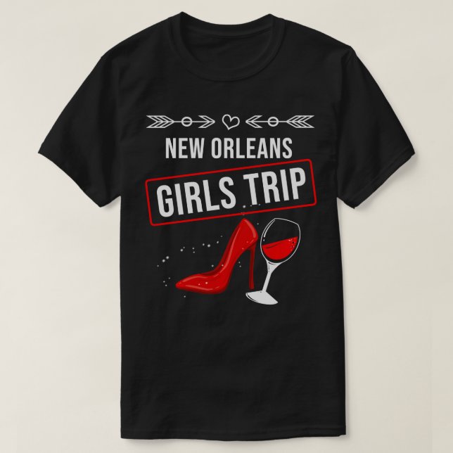 T-shirt Drôle New Orleans Girl Voyage Cadeau pour femmes C (Design devant)