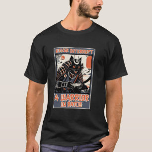 T-shirt DRÔLE N'interrompez jamais le chat de jeu de samou
