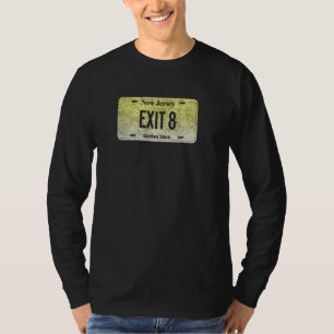 T-shirt Drôle Nj State Vanity Plate Exit 8