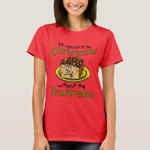 T-shirt Drôle Noël Cartoon Fruitcake