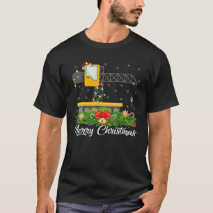 T-shirt Drôle Noël Correspondant Santa Hat Construction Gr