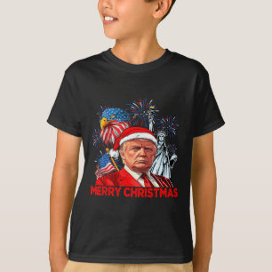 T-shirt Drôle Noël Donald Trump Joyeux Noël Funny 4e