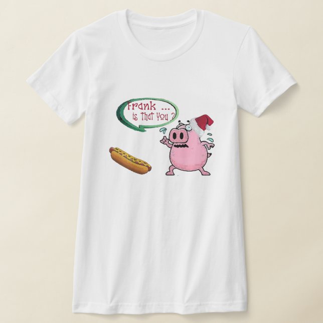 T-shirt Drôle Noël Hot Dog Humour barbecue (Poser)