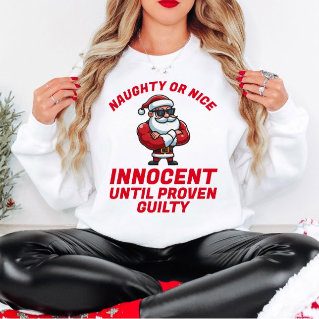 T-shirt Drôle Noël Naughty ou Nice - Prouvez-le ! (Créateur téléchargé)