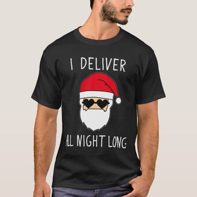T-shirt Drôle Noël Naughty Père Noël Inapproprié Christ (Devant)