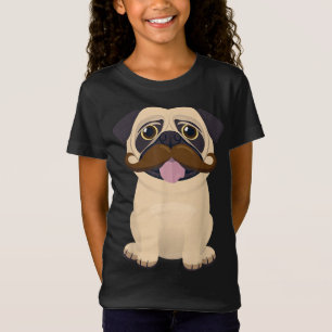 T-Shirt Drôle Noël Noël Noël Carlin Chien Mustache Costume