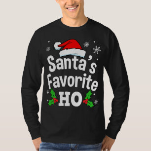 T-shirt Drôle Noël Père Noël Favori Ho mignon