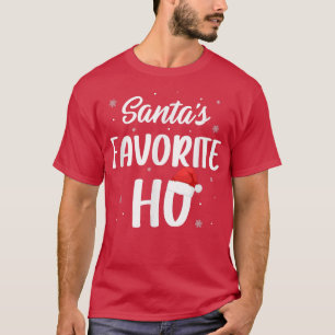 T-shirt Drôle Noël Père Noël Favori Ho Xmas Pajama Ad