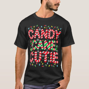 T-shirt Drôle Noël Sucre de canne amoureux Crew Crew Noël 