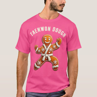 T-shirt Drôle Noël Taekwondo Gingerbread Homme Martial