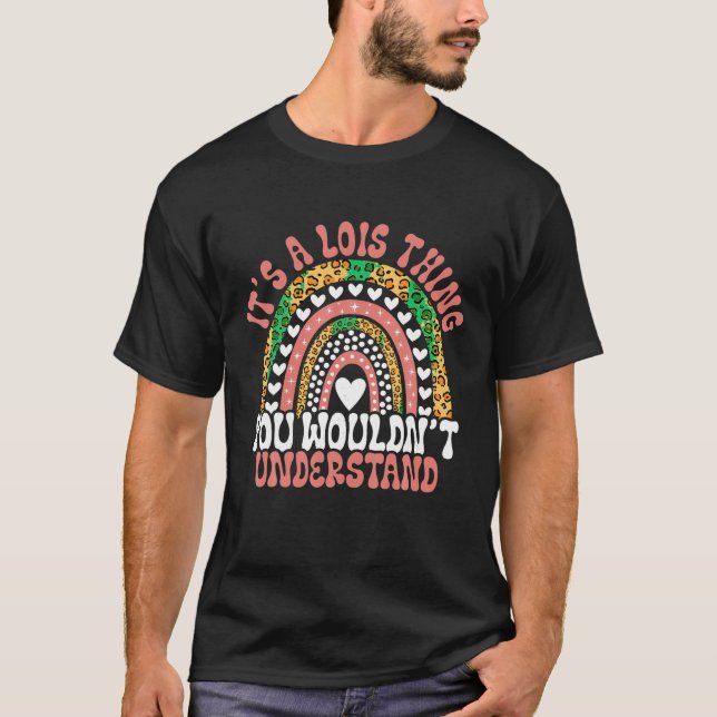 T-shirt Drôle Nom Lois Leopard Funny Lois Citation Anniver (Devant)