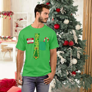 T-shirt Drôle Nom personnalisé Balise Christmas Tee