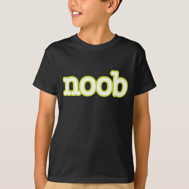 T-shirt drôle, noob de geek (Devant)