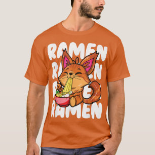 T-shirt Drôle nouilles ramen principal coon ramen chat kaw