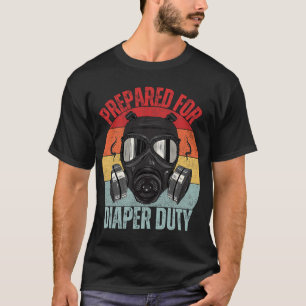 T-shirt Drôle Nouveau Papa Préparé Pour Dire Duty Daddy Di