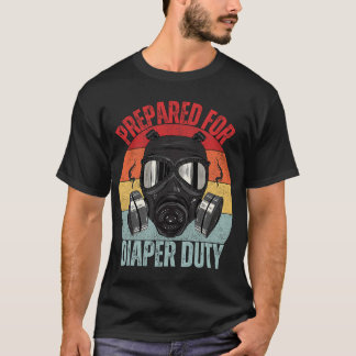 T-shirt Drôle Nouveau Papa Préparé Pour Dire Duty Daddy Di