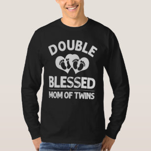 T-shirt Drôle nouvelle maman des jumeaux cadeau pour femme