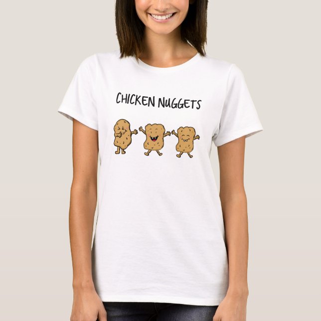 T-shirt Drôle Nuggets de poulet (Devant)