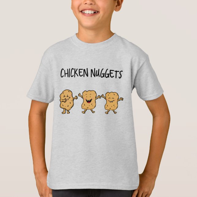 T-shirt Drôle Nuggets de poulet (Devant)