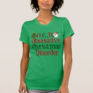 T-shirt Drôle Obsession de Noël mignonne