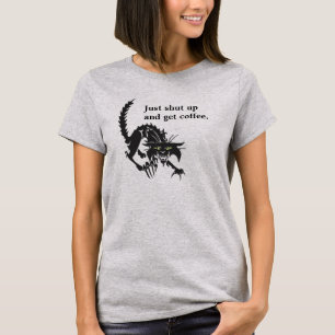 T-shirt Drôle obtenez le chat de café