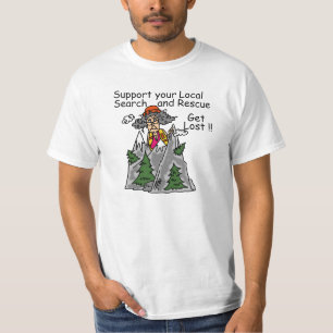 T-shirt Drôle obtenez perdu
