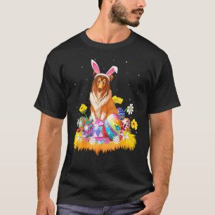 T-shirt Drôle OEuf de Pâques Chien de Pâques Dimanche de P
