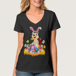 T-shirt Drôle Oeuf de Pâques mignonne Ladybug dimanche de 