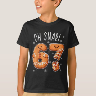 T-shirt Drôle Oh Snap 67 Biscuit de Noël en Pain d'Épice H