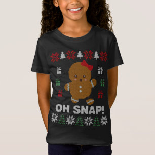 T-Shirt Drôle Oh Snap ! Gingerbread Cookie Sweaters laides