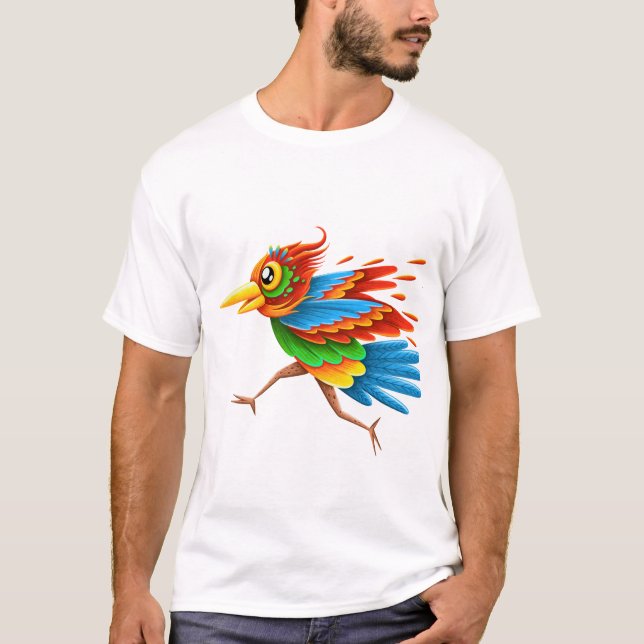 T-shirt .Drôle oiseau (Devant)