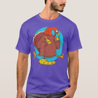 Drôle oiseau dinde animal pizza cadeau nourriture 