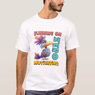 T-shirt Drôle Oiseau Sarcastique Humour Don Pas de motivat