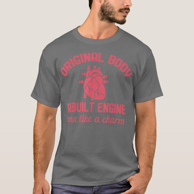 T-shirt Drôle Open Heart Bypass Chirurgie Récupération Obt (Devant)