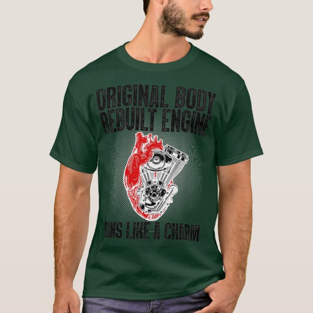T-shirt Drôle Open Heart Chirurgie Récupération Survivant  (Devant)