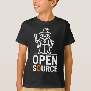 T-shirt Drôle open source err magicien disant minimaliste