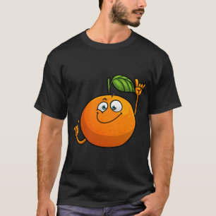 T-shirt Drôle Orange Fruit Novelty Design Pour Hommes Femm
