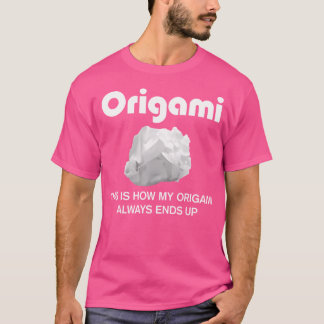 T-shirt Drôle Origami Japonais Papier plié Dit
