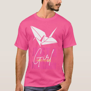 T-shirt Drôle Origami Papier Japon Grue Animal Amoureux