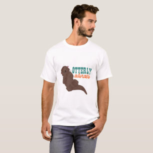 T-shirt Drôle Otter Cartoon Animal Otterly Adorable