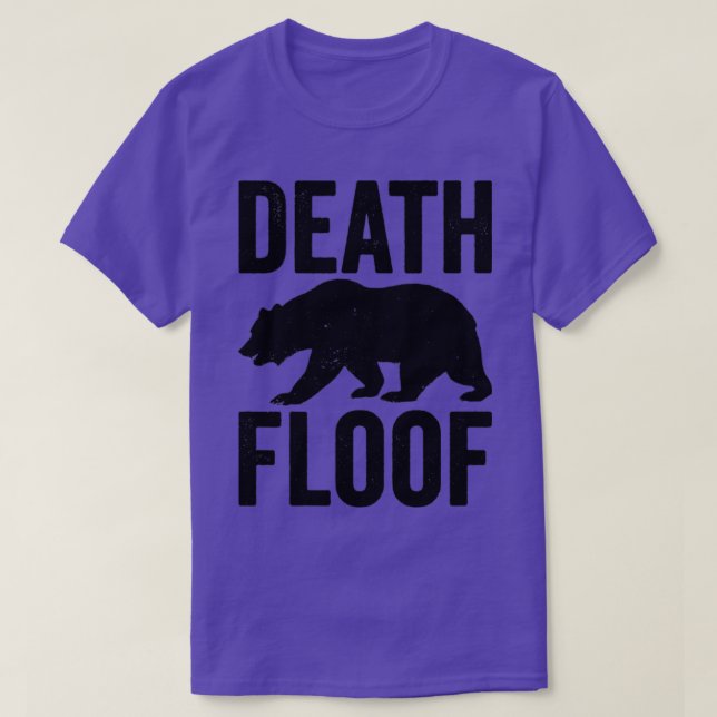 T-shirt Drôle Ours Death Floof (Design devant)