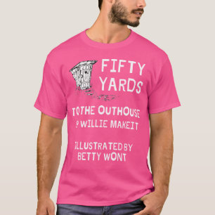 T-shirt Drôle Outhouse Papa Guy Pun Humour Redneck Potty J
