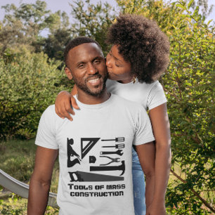 T-shirt drôle "Outils de construction de masse"