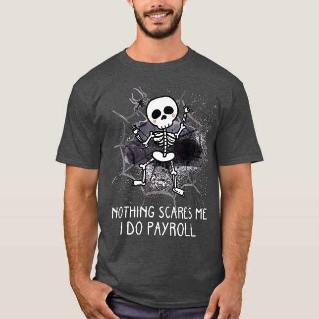 T-shirt Drôle Paie Halloween Costume Ressources Humaines (Devant)